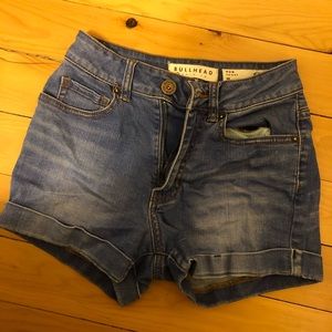 Bullhead denim high rise shorts